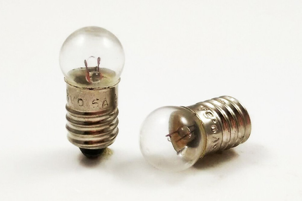 two miniature bulbs